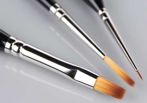 Modelling and fine craft brushes